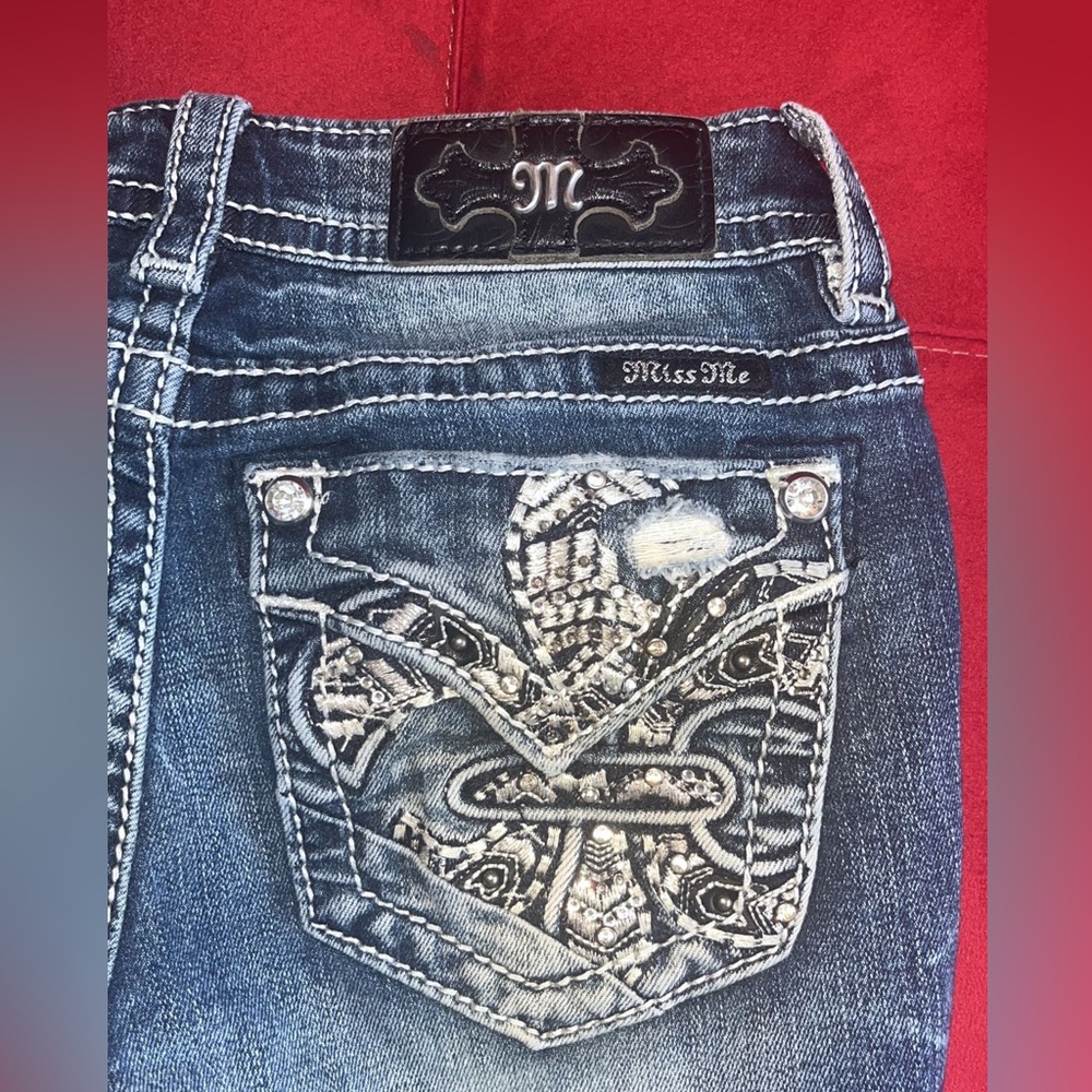 MISS ME WOMENS STRAIGHT JEANS 24x31